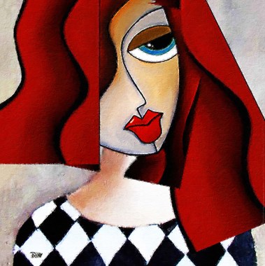 figuratief vrouw schilderij popart